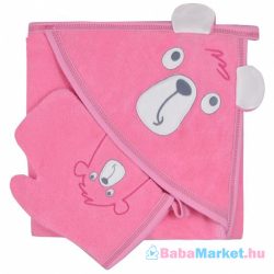 Baba kifogó fürdőkesztyűvel - Koala Yogi pink