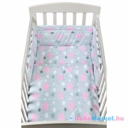 2-részes baba ágyneműhuzat - New Baby 90/120 cm felhőcske rózsaszín