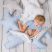 Gyermek takaró Belisima Amore Mio szürke-fehér 75x100 cm