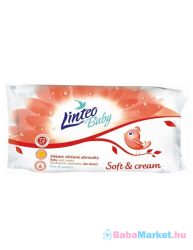 Nedves törlőkendő - Linteo Baby 72 db Soft and cream