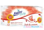 Nedves törlőkendő - Linteo Baby 120 db Soft and cream