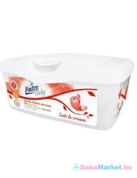 Nedves törlőkendő - Linteo Baby 72 db Soft and cream BOX