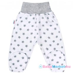   Baba lábfejes nadrág New Baby Classic II szürke csillagokkal 80 (9-12 h)