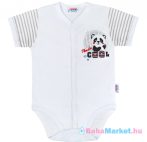   Baba teljes hosszában patentos rövid ujjú body New Baby Panda 56 (0-3 h)