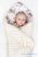 Kétoldalas pólya - Minka New Baby 75x75 cm teddy szürke csillagok türkiz
