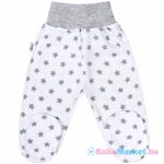   Baba lábfejes nadrág - New Baby Classic II szürke csillagokkal