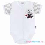   Baba teljes hosszában patentos rövid ujjú body New Baby Panda 62 (3-6 h)