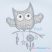 2-részes baba együttes New Baby Owl kék 68 (4-6 h)