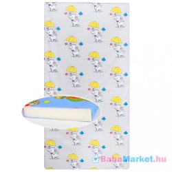 Gyerek habszivacs matrac New Baby 120x60 szürke - különféle minta