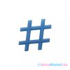 Hűsítő rágóka Akuku Hashtag kék