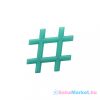 Hűsítő rágóka Akuku Hashtag zöld