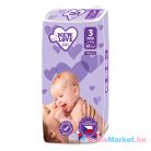 MEGAPACK Gyermek eldobható pelenka New Love Premium comfort 3 MIDI 4-9 kg 5x48 db