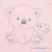 Baba együttes New Baby Sweet Bear rózsaszín - 62 (3-6 h)