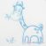 Gyermek frottír törölköző hímzéssel és kapucnival New Baby 80x80 fehér zsiráffal