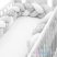 Védő fonott rácsvédő kiságyba New Baby Csillag szürke-fehér