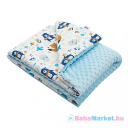 Gyermek pléd Minky New Baby Maci kék 80x102 cm