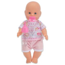 New Born Baby. pisilős baba rózsaszín ruhában