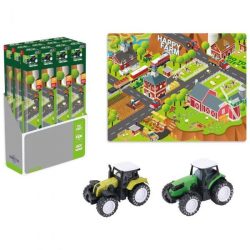 Farm mintájú játszószőnyeg traktorral - kétféle