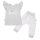 2-részes pamut együttes New Baby Happy Flower szürke - 80 (9-12 h)