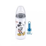   NUK itatópohár - Disney Mickey hőmérséklet jelzővel 300 ml szürke