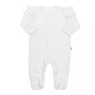 Baba pamut kezeslábas New Baby Practical fehér lány 86 (12-18 h)