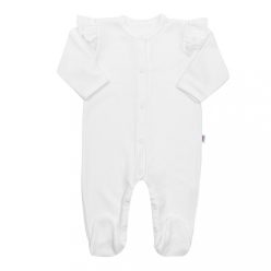   Baba pamut kezeslábas New Baby Practical fehér lány 92 (18-24 h)