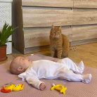 Baba pamut kezeslábas New Baby Practical fehér lány 92 (18-24 h)