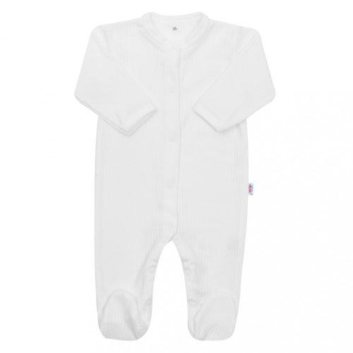 Baba pamut kezeslábas New Baby Practical fehér fiú 74 (6-9 h)