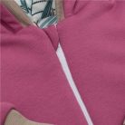 Meleg tavaszi kezeslábas kapucnival New Baby Spring purple-pink 56 (0-3 h)