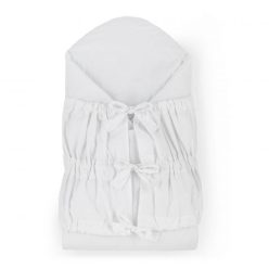   Petite & Mars Megkötős pólya Nurse tömör kókusz betéttel White 75x75 cm