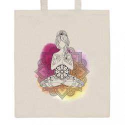 Pamut bevásárló táska természetes, nyomtatással New Baby Mandala
