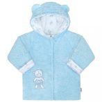 Téli baba kabátka New Baby Nice Bear kék - 56 (0-3 h)