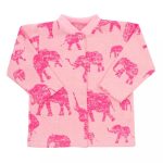 Baba kabátka Baby Service Elefánt rózsaszín - 68 (4-6 h)