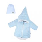   Téli baba kabát sapkával Nicol Kids Winter kék - 56 (0-3 h)