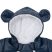 Téli kezeslábas kapucnival és fülekkel New Baby Pumi blue 62 (3-6 h)