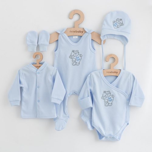 5-részes baba együttes újszülötteknek New Baby Classic kék