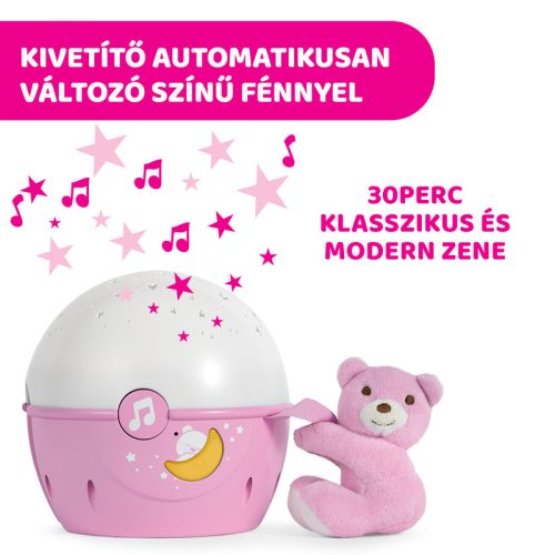Chicco Next 2 Stars projektor plüss macival Next 2 Me típusú ágyakra