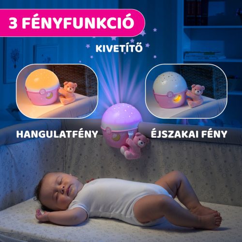 Chicco Next 2 Stars projektor plüss macival Next 2 Me típusú ágyakra