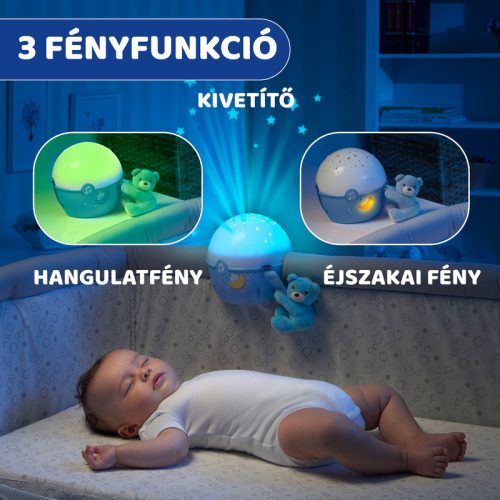 Chicco Next 2 Stars projektor plüss macival Next 2 Me típusú ágyakra