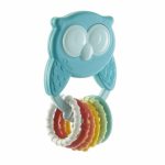 Owly bagoly csörgő-rágóka ECO+ ökoműanyag