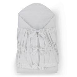   Petite & Mars Megkötős pólya Nurse tömör kókusz betéttel Light Grey 75x75 cm