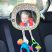 BENBAT Gyermek autós tükör praktikus fülekkel a játékoknak, zsiráf 0hó+