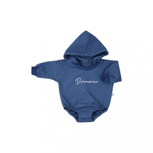 Hosszú ujjú baba body kapucnival baggy Koala Dreamer kék - 62 (3-6 h)