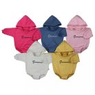 Hosszú ujjú baba body kapucnival baggy Koala Dreamer kék - 74 (6-9 h)
