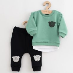   Baba együttes póló és szabadidő nadrág New Baby Brave Bear ABS zöld - 80 (9-12 h)