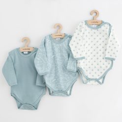   Baba body teljes hosszában patentos New Baby Classic II Lány 3db menta