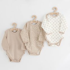   Baba body teljes hosszában patentos New Baby Classic II Lány 3db rózsaszín