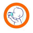 Chicco Easy Cup pohárperemű itatópohár 266 ml rózsaszín