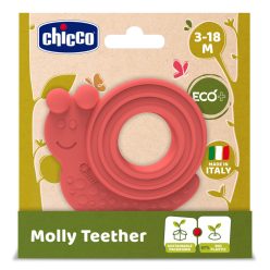   Chicco Molly csigás rágóka ECO+ bioműanyag felhasználásával