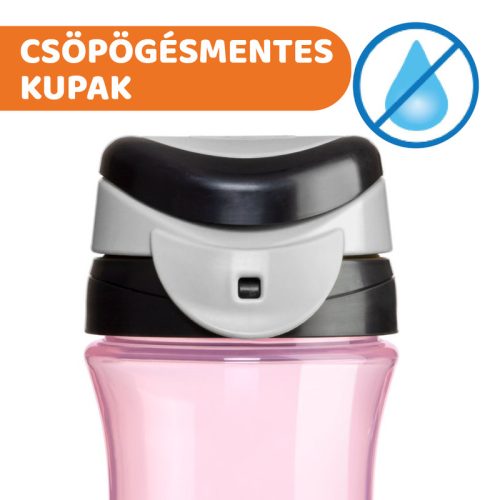 Chicco Kids Travel Cup 350ml pohárperemű itató 2év+ 0% BPA
